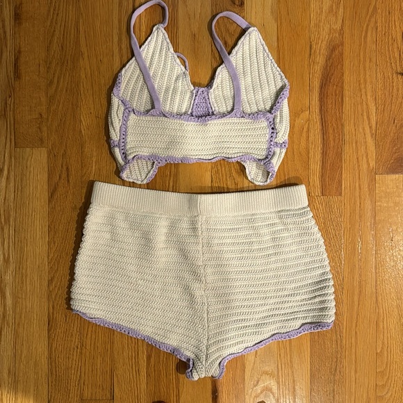 VICTORIAS SECRET• crochet butterfly top and short set - Picture 5 of 8